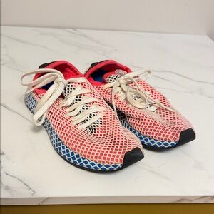 adidas Red and Blue Women's Sneakers